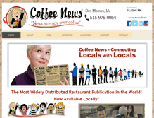 Tablet Screenshot of coffeenewsdesmoines.com
